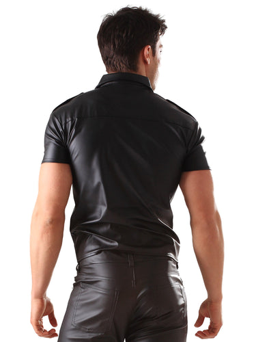 Leatherette Mens Top - Honour Clothing