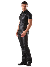 Leatherette Mens Top - Honour Clothing