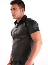 Leatherette Mens Polo Shirt - Honour Clothing