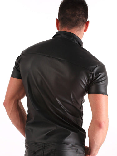 Leatherette Mens Polo Shirt - Honour Clothing