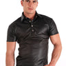 Leatherette Mens Polo Shirt - Honour Clothing