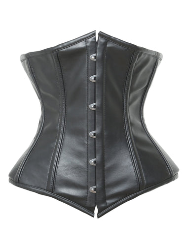 Leatherette Underbust Corset - Honour Clothing