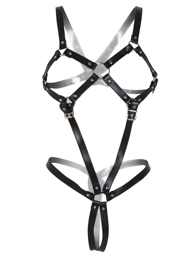 Leather Full Body Open Harness
