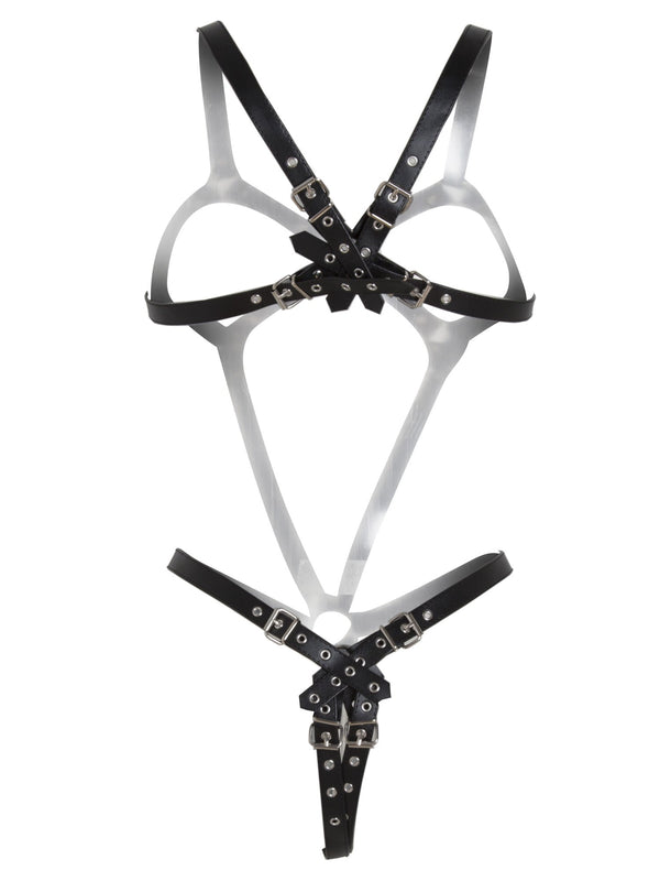Leather Full Body Open Harness