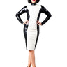Luxury Panel Latex Dress - Honour Clothing