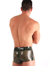 Mens Green Latex Shorts - Honour Clothing