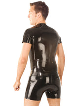 Mens Latex Side Zip Shorts - Honour Clothing