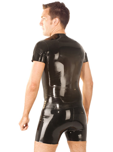 Mens Latex Side Zip Shorts - Honour Clothing