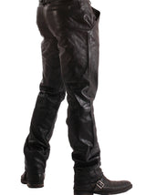 Mens Leather Classic Jeans - Honour Clothing