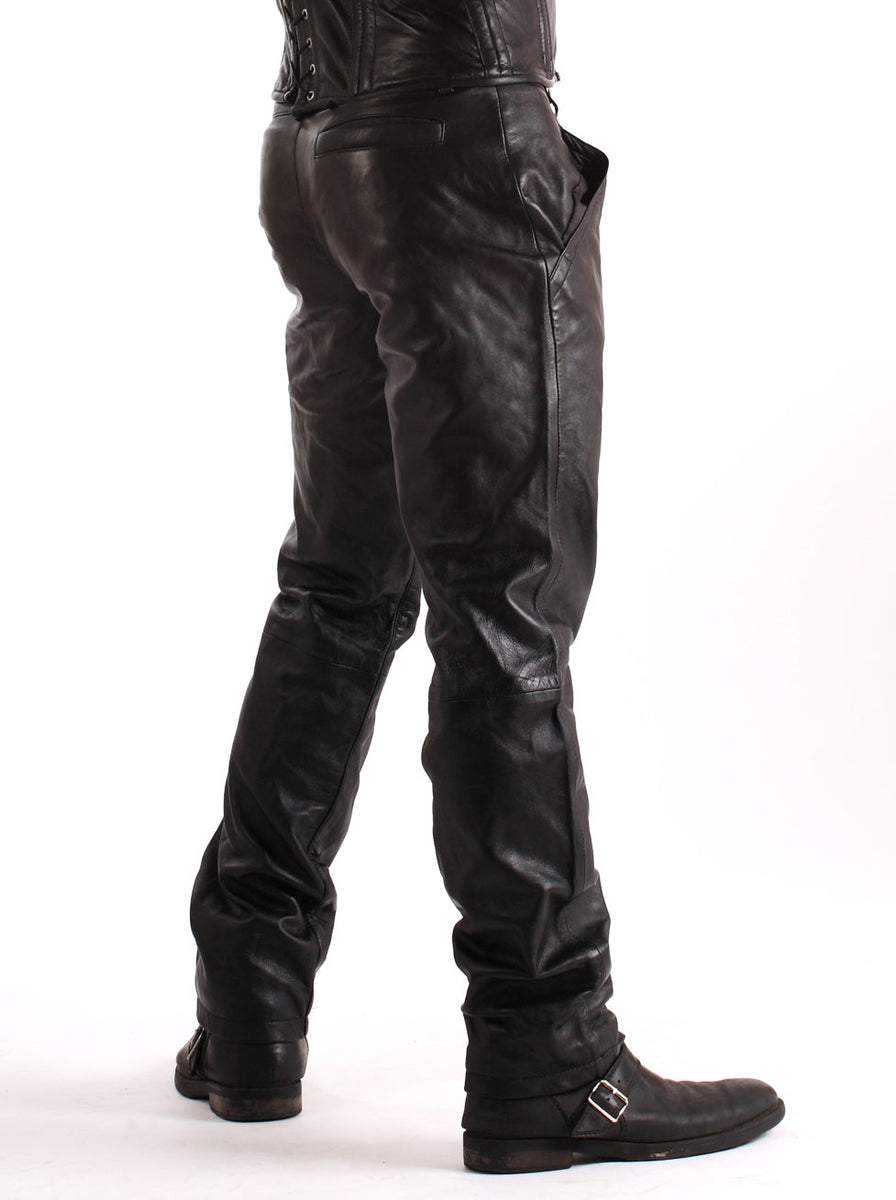 Mens Leather Classic Jeans – Honour Clothing