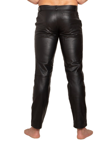 Mens Leather Classic Jeans - Honour Clothing