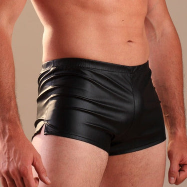 Mens Leatherette Shorts - Honour Clothing