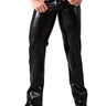 Mens Two Way Zip Latex Jeans - Honour Clothing