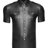 Mens Wetlook Front Pocket Shirt - Honour Clothing