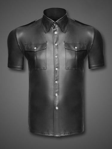 Mens Wetlook Front Pocket Shirt - Honour Clothing