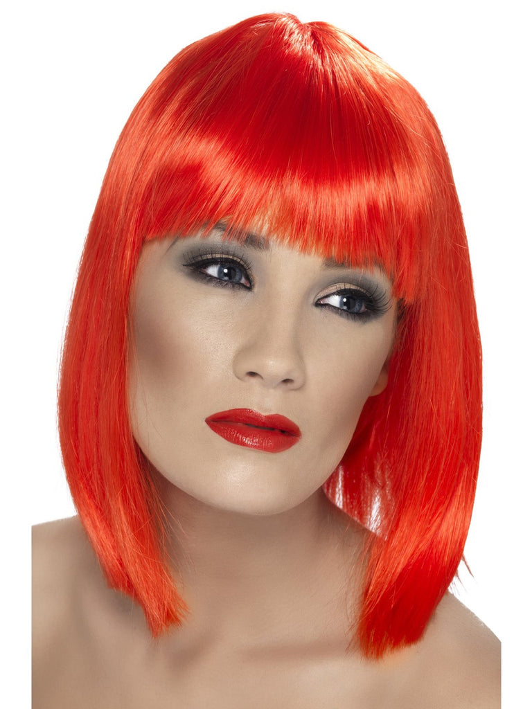 Neon Red Wig - Honour Clothing