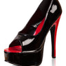 Open Toe Classic Platform Heels - Honour Clothing