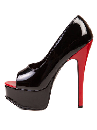 Open Toe Classic Platform Heels - Honour Clothing