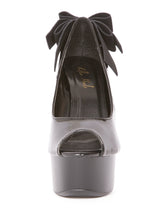Open Toe Shoes With Feature Bow - Honour Clothing
