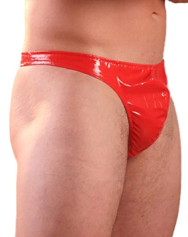 PVC Black Male Icon Thong - Honour Clothing