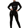 PVC Boned High Collar Catsuit - Honour Clothing