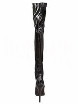 PVC Davina Thigh High Heels - Honour Clothing
