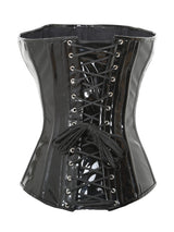PVC Longline Overbust Buckled Corset - Honour Clothing