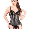 PVC Mesh Black Underbust Corset - Honour Clothing