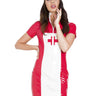 PVC Nurse Style Dress With Cap - Honour Clothing