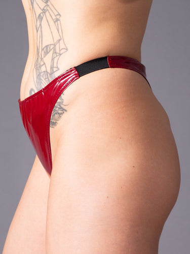 PVC Plum Thong - Honour Clothing