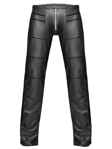 PVC Striped Wetlook Trousers - Honour Clothing