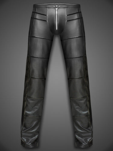 PVC Striped Wetlook Trousers - Honour Clothing