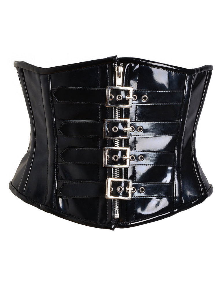PVC Waist Cincher With Buckles - Honour Clothing