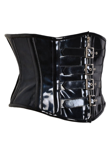 PVC Waist Cincher With Buckles - Honour Clothing