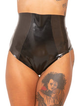 Panelled Latex High Briefs - Honour Clothing