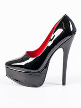 Patent Six Inch Heels - Honour Clothing