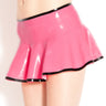 Pink & Black Latex Mini Go Skirt - Honour Clothing