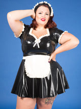 Plus Size Latex Uniform Dress - Honour Clothing