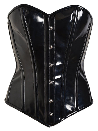 Plus Size Paradise PVC Overbust Corset - Honour Clothing