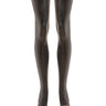 Purple Latex Footless Stockings With A Rear Seam - Honour Clothing
