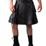 Rear Pleats Leather Kilt - Honour Clothing