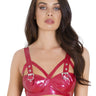 Red Latex Buckled Bra - Honour Clothing