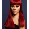 Red Long Blunt Cut Wig - Honour Clothing