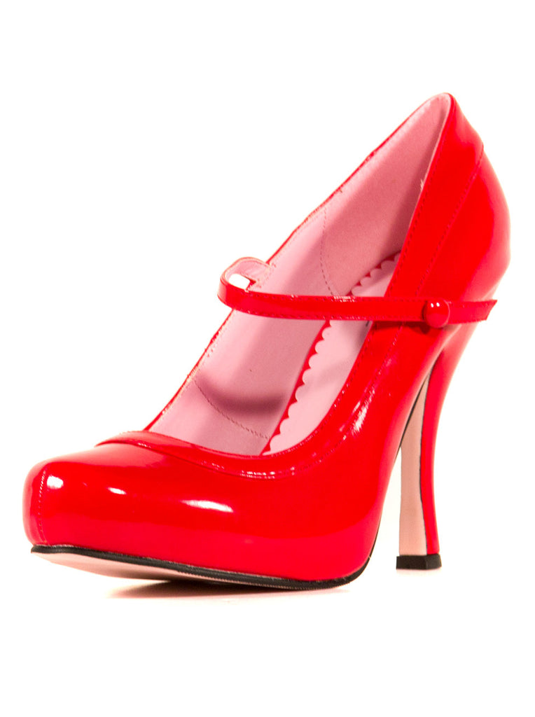 Red Patent Finished Platform Heels - Honour Clothing