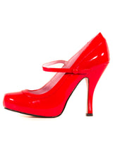 Red Patent Finished Platform Heels - Honour Clothing
