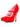 Red Patent Finished Platform Heels - Honour Clothing