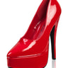 Red Platform Darina Heels - Honour Clothing