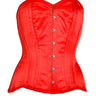 Red Satin Victorian Style Corset - Honour Clothing