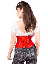 Red Sincere PVC Corset - Honour Clothing