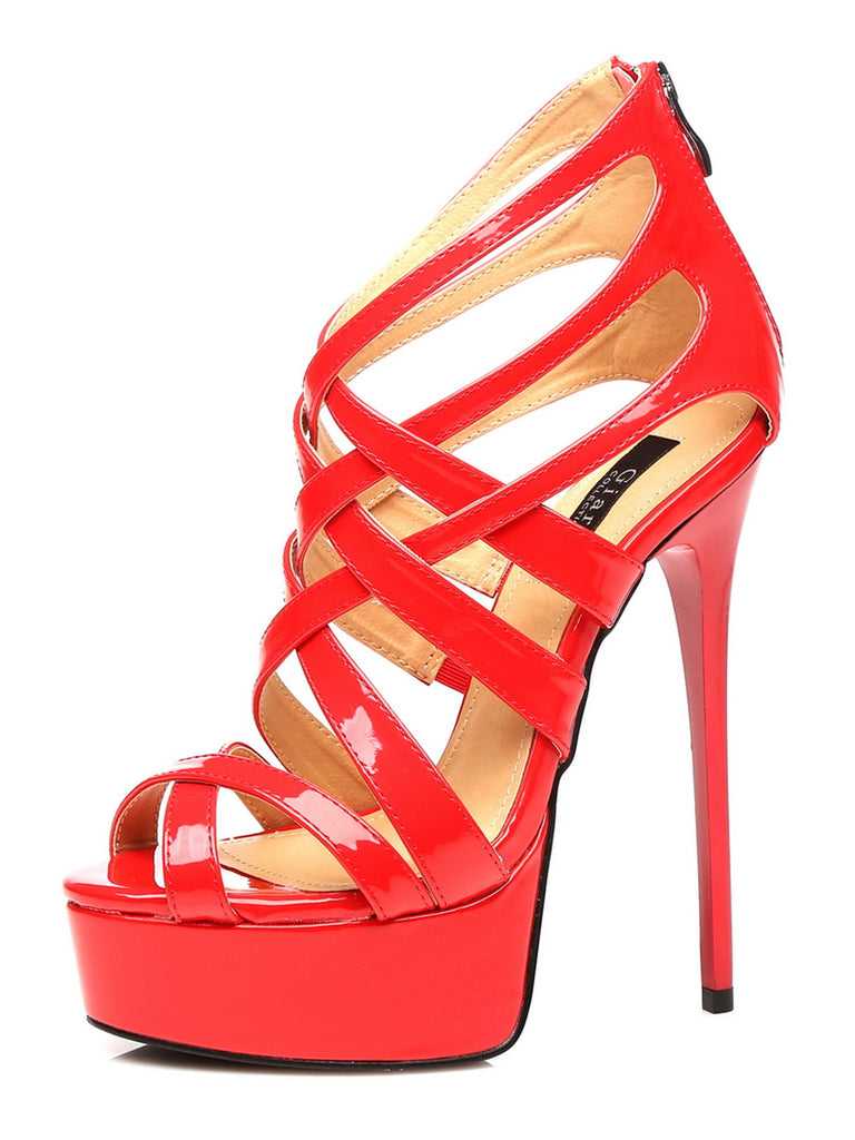 Red Zag Sandals - Honour Clothing